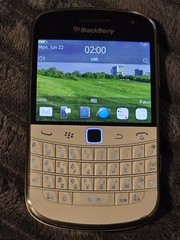 BlackBerry Bold 9900 White/Panda 8GB SD & accessories Secondhand Used Unlocked