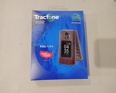 Tracfone TCL FLIP 3, 16GB, Flip Phone, Stone Gray, 5MP Video Capable Camera
