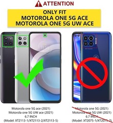 For Motorola Moto One 5G Case, Motorola UW Case with Built-in Screen Protection