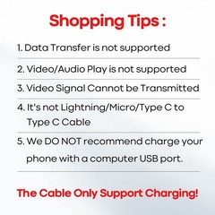 20ft USB-C Fast Charger Cable for iPhone 16, 15 & Samsung Galaxy Series