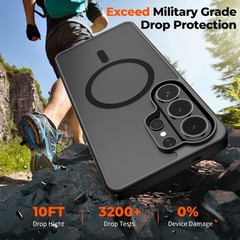 For Samsung Galaxy S26 Ultra Case with Military Grade, 1x Screen Protector Black