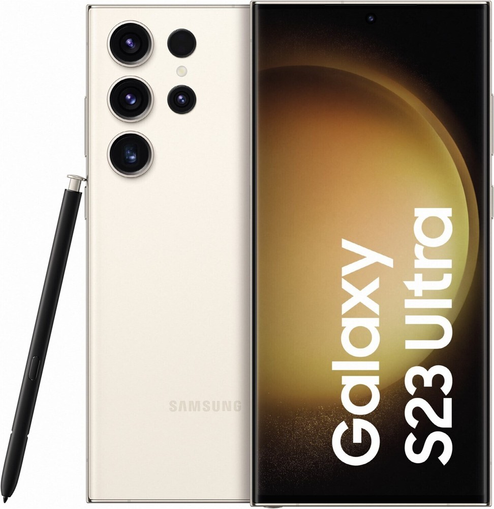 Samsung Galaxy S23 Ultra 5G SM-S918U1 512GB Cream Factory Unlocked Fast Shipping