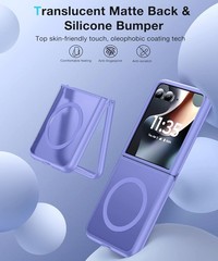NO.1 Magnetic for Motorola Razr+ Plus 2026/2025/2024 Case, Crystal Clear, Soft S