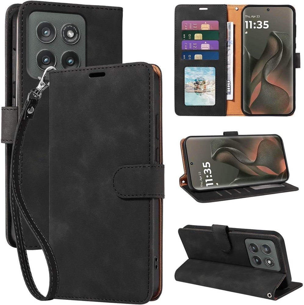 1. For Motorola Edge 2025 Case Wallet RFID Blocking Shockproof Magnetic Closure