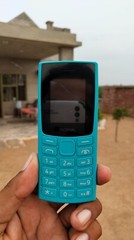 Nokia All- 105 Single Sim Keypad Phone with Open Box Long-Lasting Battery Blue