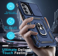 For Samsung Galaxy A26 5G Blue Case With Heavy Duty Shockproof Protective Cover