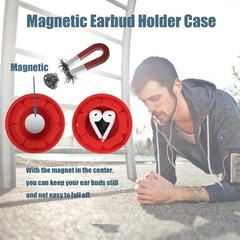 Wired Earbud Case Earphone Headphone Cord Organizer for Earbuds Wrap Soft Silico