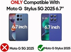 For Motorola Moto G Stylus 5G 2025 Case w/2 Pack Tempered Glass Screen Protector
