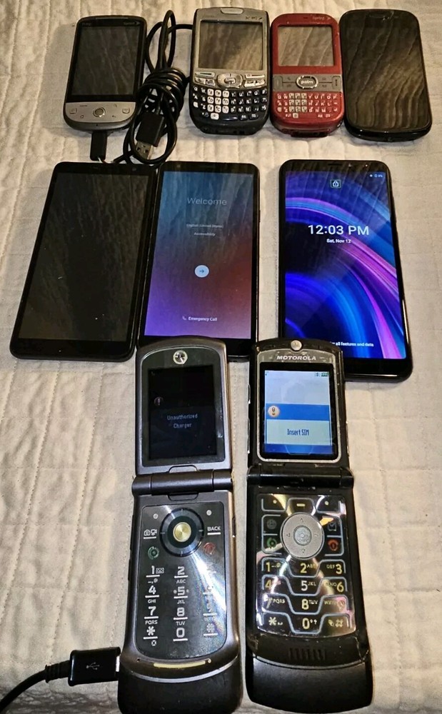 🔥 Palm Centro 2008 Vibrant Rose No Battery Rare 755p Razr V3 & More Untested **