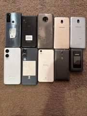 Lot of 10 Phones (TCL, SAMSUNG, ATT, HTC, NOKIA)