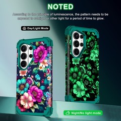 3PCS Heavy Duty Shockproof Case & Soft Silicone Rubber for Galaxy S26 Ultra Deep