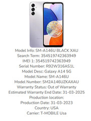 Samsung Galaxy A14 5G 64GB SM-A146U T-Mobile Black Smartphone Excellent