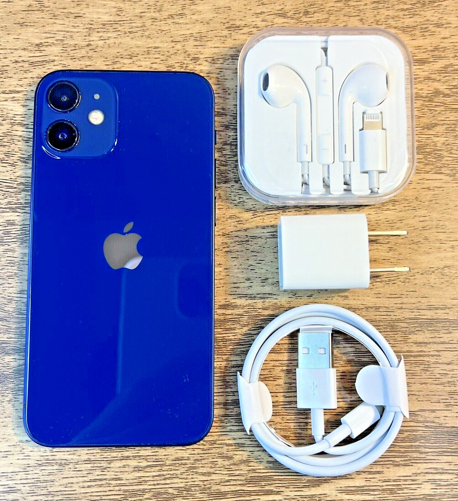 Apple iPhone 12 Blue 64GB Factory Unlocked – Excellent / 100% Battery