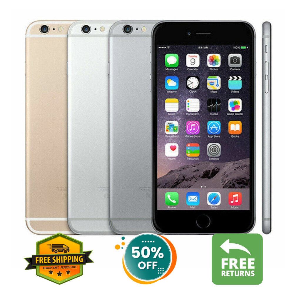Apple iPhone 6 Plus Space Gray/Gold 16GB 64GB Unlocked Verizon A1524/A1522