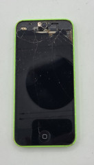 Apple iPhone A1532 Lime Green BROKEN DAMAGED PARTS OR REPAIR ONLY