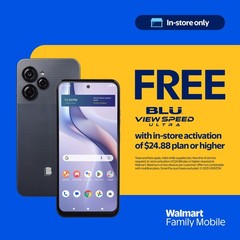 BLU View Speed Ultra Prepaid Smartphone 64GB 6.56in HD+ Display 50MP Camera Gray