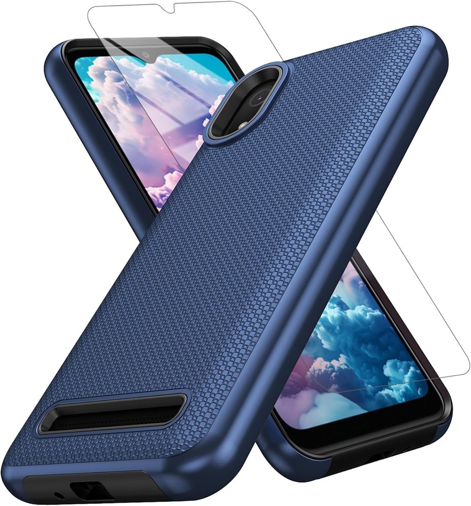 Cloud Mobile Stratus C8 Case with Screen Protector, Dual Layer Shockproof Protec