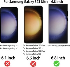 Samsung Galaxy S23 Ultra 6.8 Inch Anti-Spy Privacy Screen Protector – 2 Pack