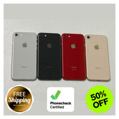 Apple iPhone 8 Unlocked – 64GB Verizon, Red, Gold, Silver, Gray Smartphone