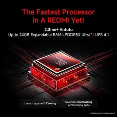 REDMI Turbo 5 (8GB + 256GB) Black | MediaTek Dimensity 8500 Ultra