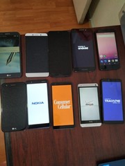 Lot of 10 Mixed Brand LG /hTC/TCL/Nokia and other 32GB Smartphone