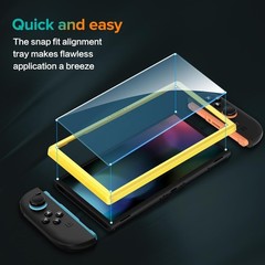 4-Pack Tempered Glass Screen Protector & Anti-Scratch for Nintendo Switch 2 2025