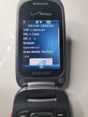Samsung Convoy 3 III SCH-U680N- Metallic Gray ( Verizon ) Cellular Flip Phone