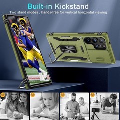 Case for Samsung Galaxy S25 Ultra with Slide Camera Cover and Screen Protector