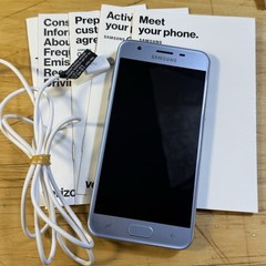 Samsung Galaxy J3 SM-J337VPP 16GB Verizon Silver Manual And Power Cord Unlocked