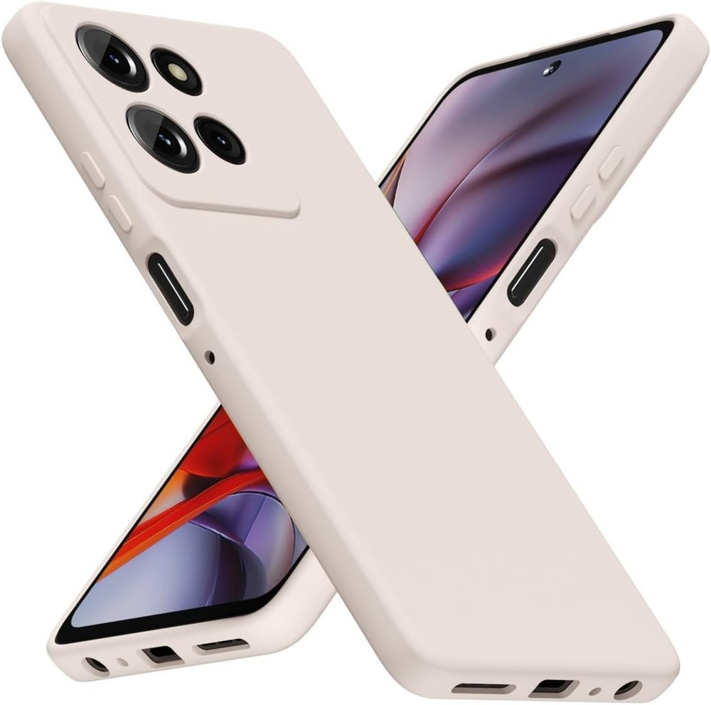 Motorola Moto G 2025 Case G Play 2026/ G 2026 Phone Case Silicone, Beige Stone C