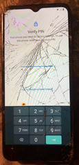 Motorola MOTO G Play XT2093-7 (Cricket) Gray Smart Phone Crack GLASS Pin Issue