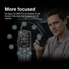 AGM M6 Rugged Feature Phone Large Button Large Font Basic Seniors Phone No WiFi