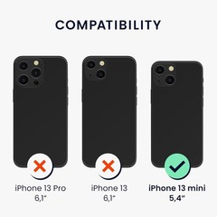 Case for Apple iPhone 13 mini – TPU Silicone Phone Cover with Soft Finish – Choc