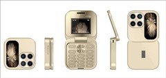 2024 New Mini Flip Mobile Phone 2 SIM Card Small Display Foldable Cell Phone