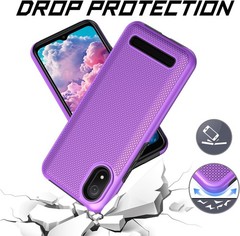 Cloud Mobile C8 Phone Case with Screen Protector, Slim Rugged Heavy Duty Cover