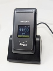 Samsung SCH-U320 Haven Verizon CDMA FLIP Cell Phone and Dock. TESTED Working