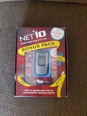 Vintage Samsung SGH-T201G Silver Flip Phone NET10 UNLIMITED NEW in Box
