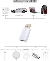 USB to USB C Adapter for iPhone Air 17 Pro Max, USB-C Female to Male Charger
