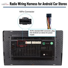 16Pin ISO Aftermarket Radio Harness Adapter for Chrysler Dodge Jeep 1984-2001
