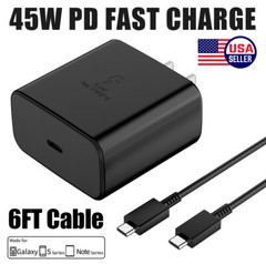 45W PD Power Wall Charger Cable Type c Charger Cord For Samsung Galaxy S23 P