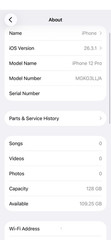 Apple iPhone 12 Pro 128GB Unlocked 2 Physical Dual Nano Sim Card A2408 5G mmWave