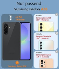 Galaxy A36-5G Phone Case – Military Grade Drop Protection, 14ft Drop Tested, Blu