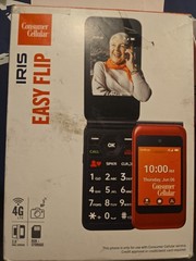Iris Easy Flip 2.8″ 8GB Storage Red Consumer Cellular Prepaid Cellphone