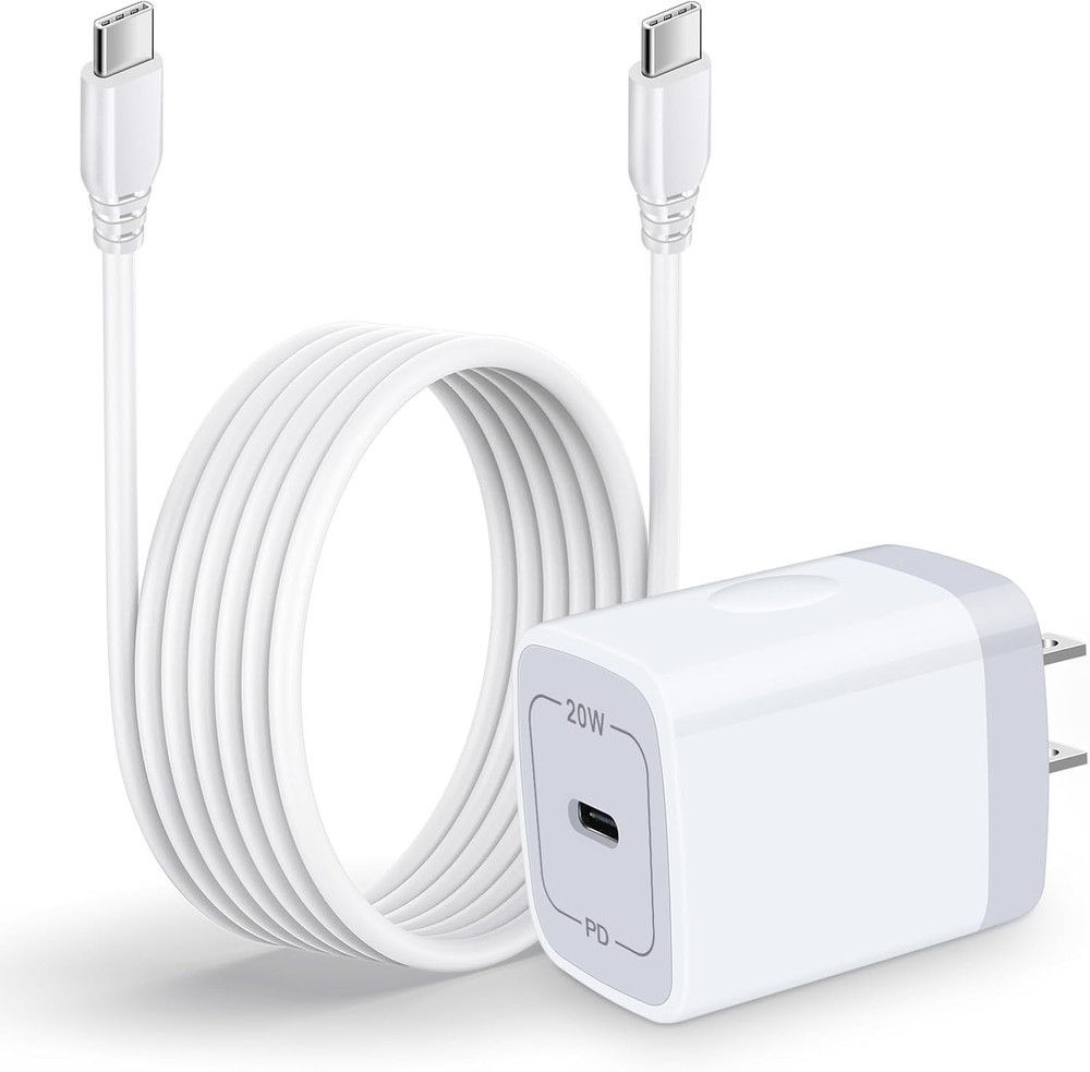 USB-C Wall Charger Fast Charging for Samsung Galaxy A14 5G, Pixel 7, 6FT Cable