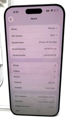 Apple iPhone 16 PRO MAX Blk Titanium 256GB Memory For Xfinty Network Model A3084