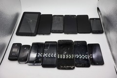 Lot Of 13 Mixed Android Apple Cell Phones or For Parts Only LG SAMSUNG IPHONE