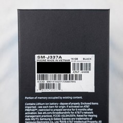 Samsung Galaxy J3 SM-J337A Black Smartphone AT&T 16GB Working