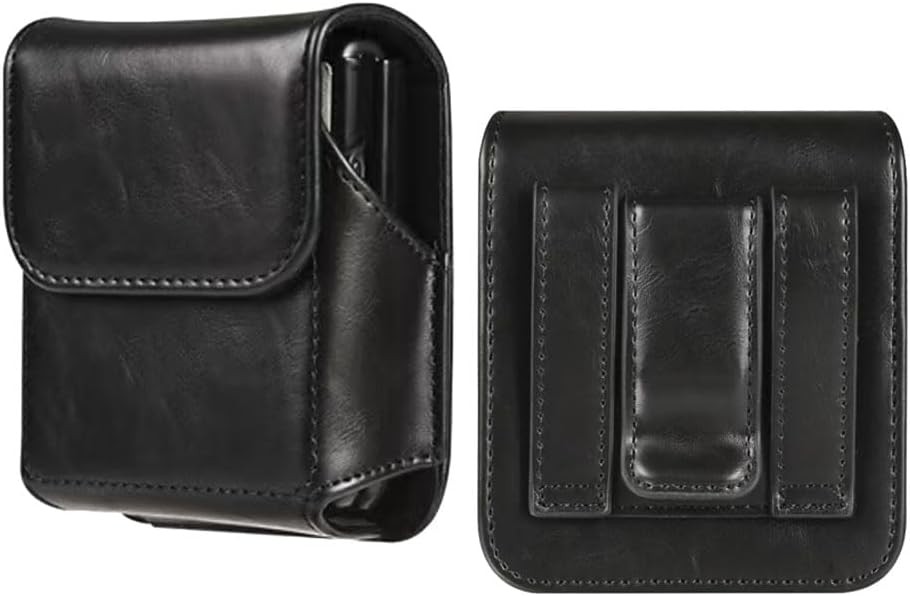 Leather Belt Clip Case for Samsung Galaxy Z Flip 7 6 5 4 – Flip Cell Phone Holde