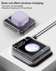 For Samsung Galaxy Z Flip5 Case Clear Ultra-Thin Hard PC Shell Protective Cover