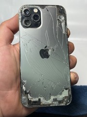 Used Apple iPhone 12 Pro, 128 GB, Cracked Front & Back Glass – Please Read